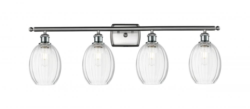 Preston Bulb - 4 Light - 36 inch - Brushed Satin Nickel - Bath Vanity Light