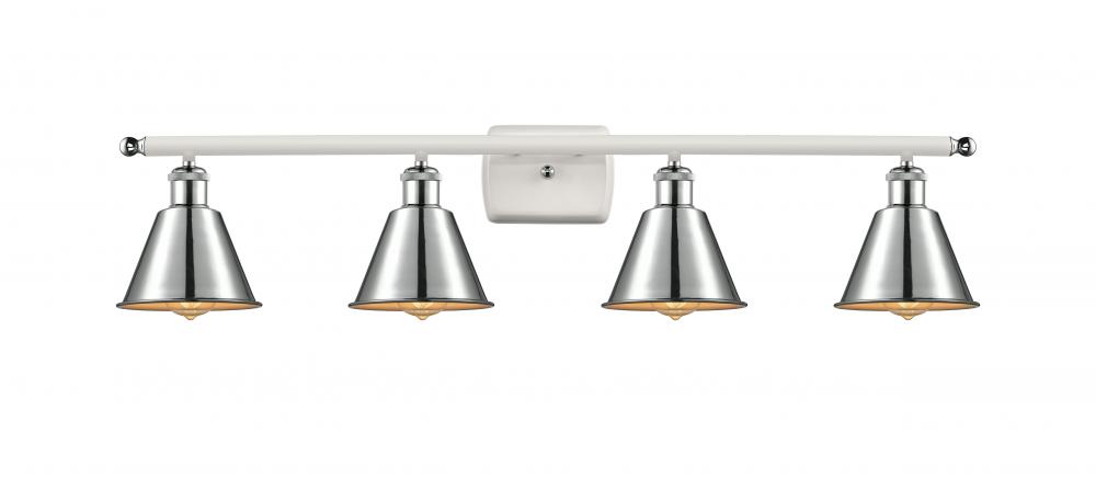 Smithfield - 4 Light - 37 inch - White Polished Chrome - Bath Vanity Light