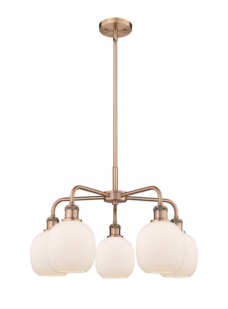 Belfast - 5 Light - 24 inch - Antique Copper - Chandelier