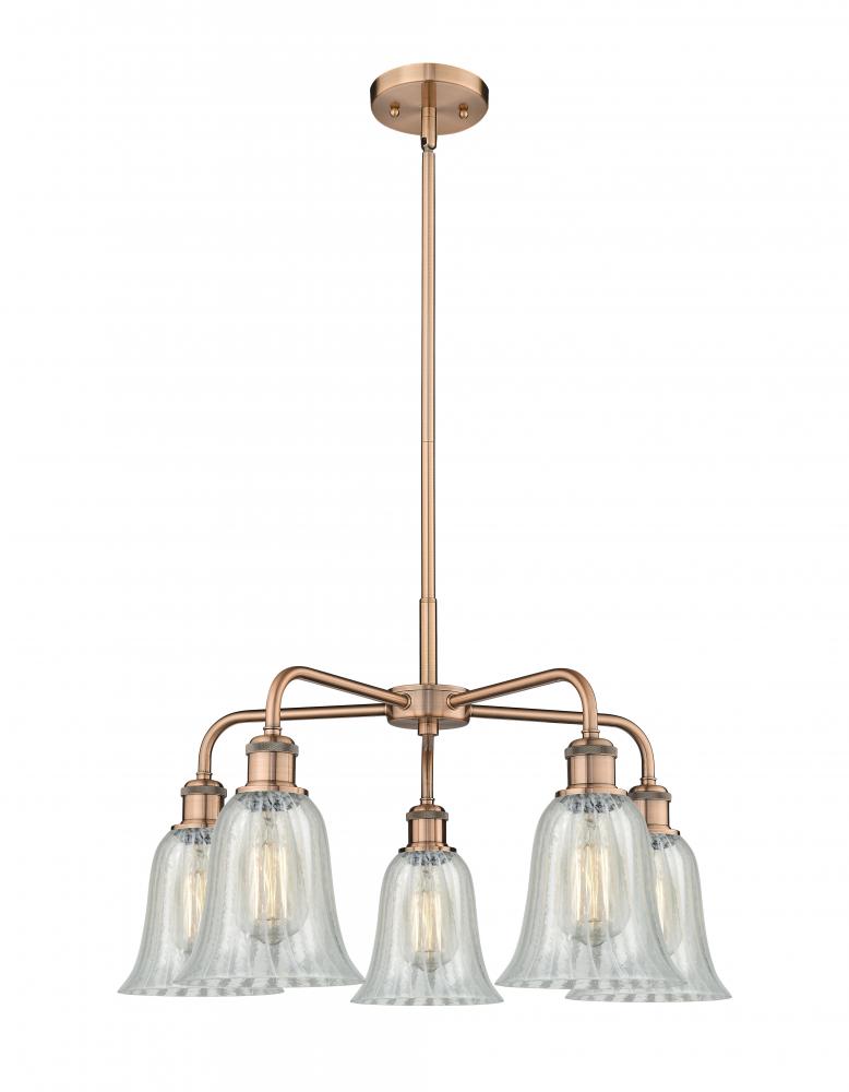 Hanover - 5 Light - 24 inch - Antique Copper - Chandelier