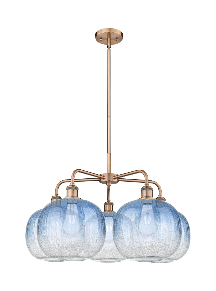 Brookhaven Sphere - 5 Light - 29 inch - Antique Copper - Stem hung - Chandelier