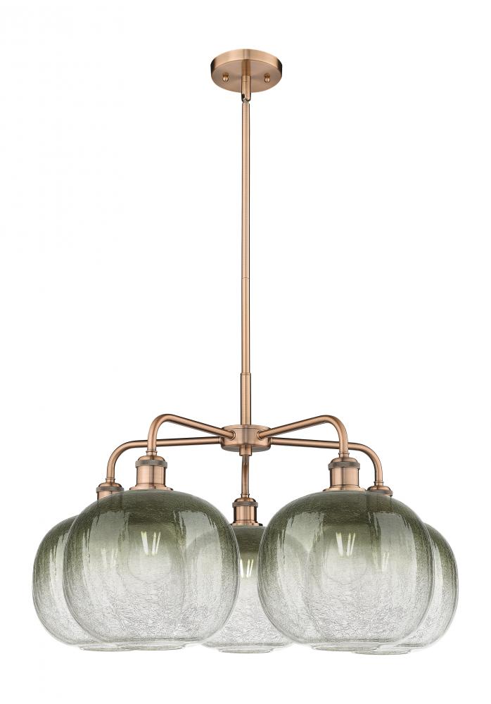 Brookhaven Sphere - 5 Light - 29 inch - Antique Copper - Stem hung - Chandelier