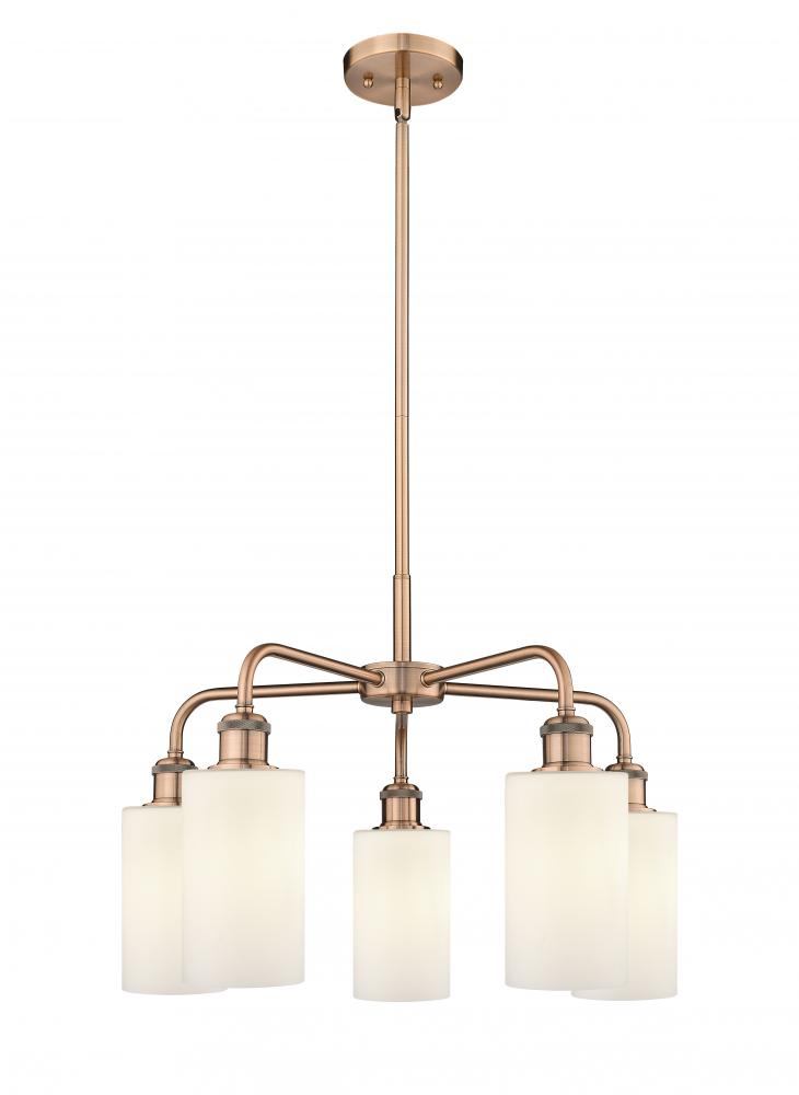 Clymer - 5 Light - 22 inch - Antique Copper - Chandelier