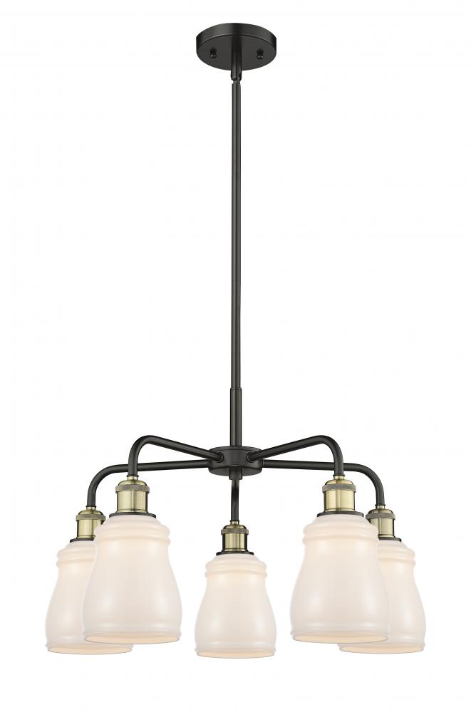 Ellery - 5 Light - 23 inch - Black Antique Brass - Chandelier