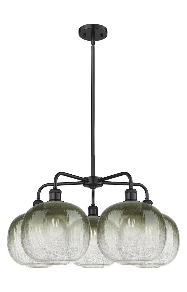 Brookhaven Sphere - 5 Light - 29 inch - Matte Black - Stem hung - Chandelier