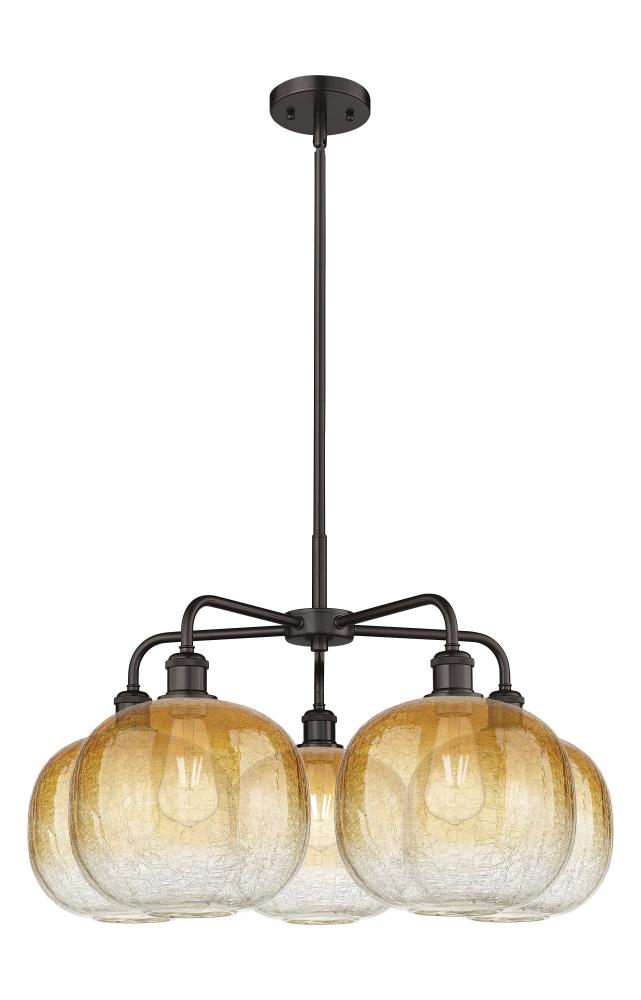 Brookhaven Sphere - 5 Light - 29 inch - Oil Rubbed Bronze - Stem hung - Chandelier