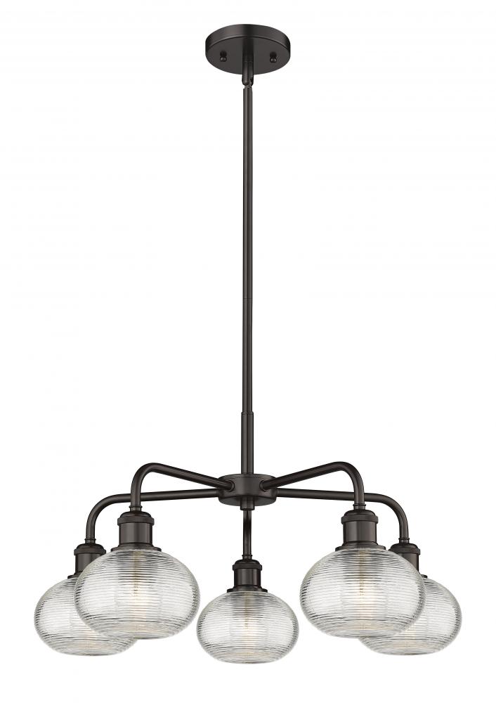 Ithaca - 5 Light - 24 inch - Oil Rubbed Bronze - Chandelier