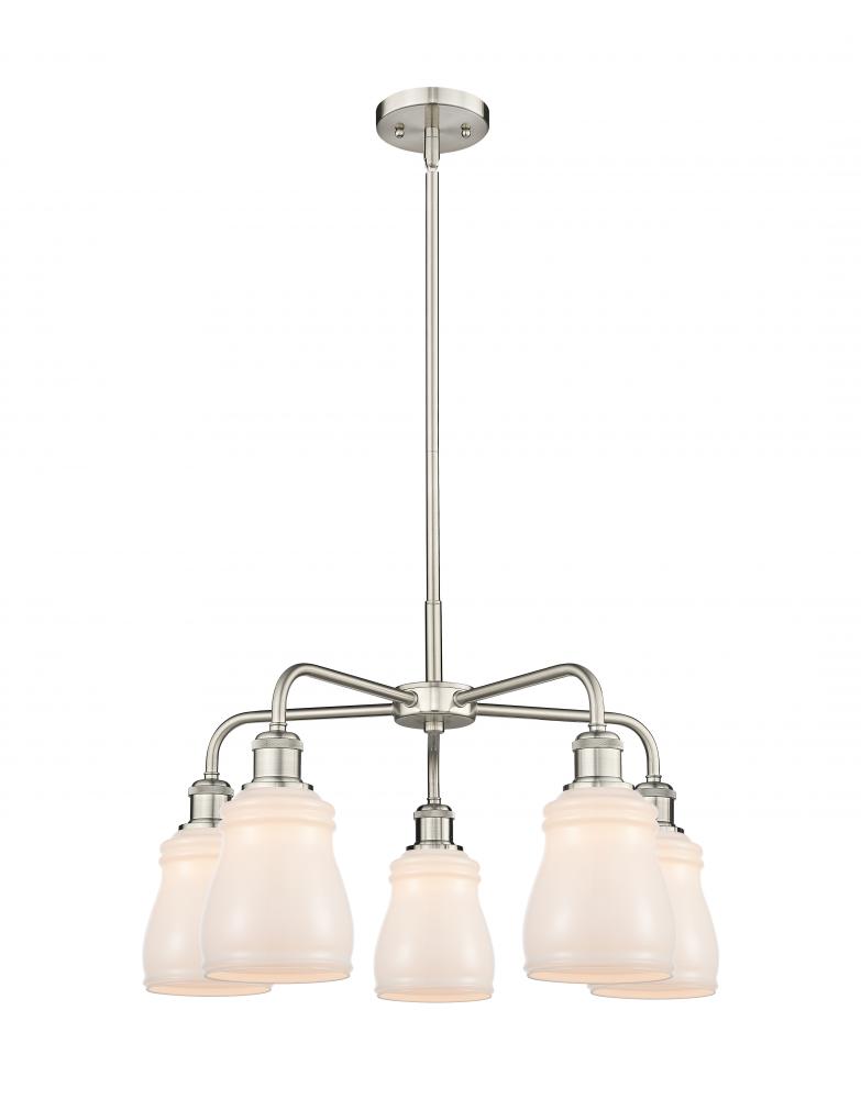 Ellery - 5 Light - 23 inch - Satin Nickel - Chandelier