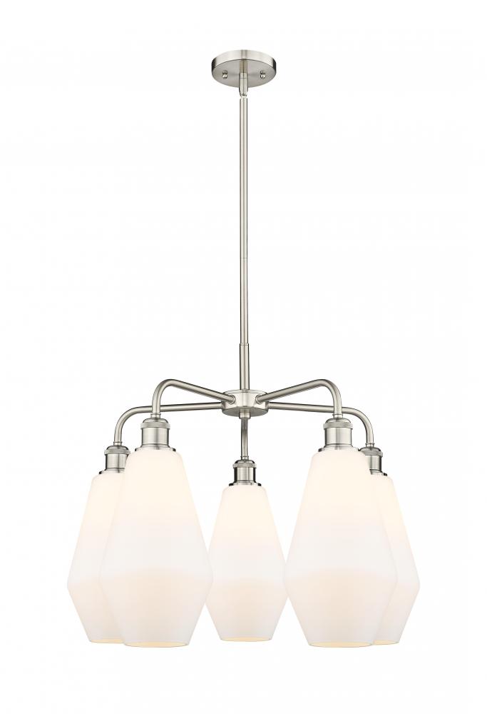 Cindyrella - 5 Light - 25 inch - Satin Nickel - Chandelier