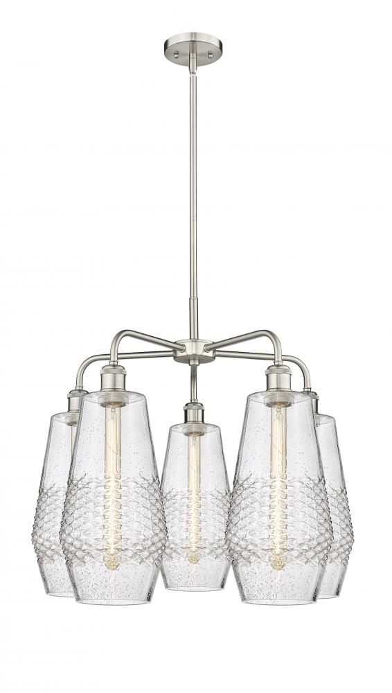 Windham - 5 Light - 25 inch - Satin Nickel - Chandelier