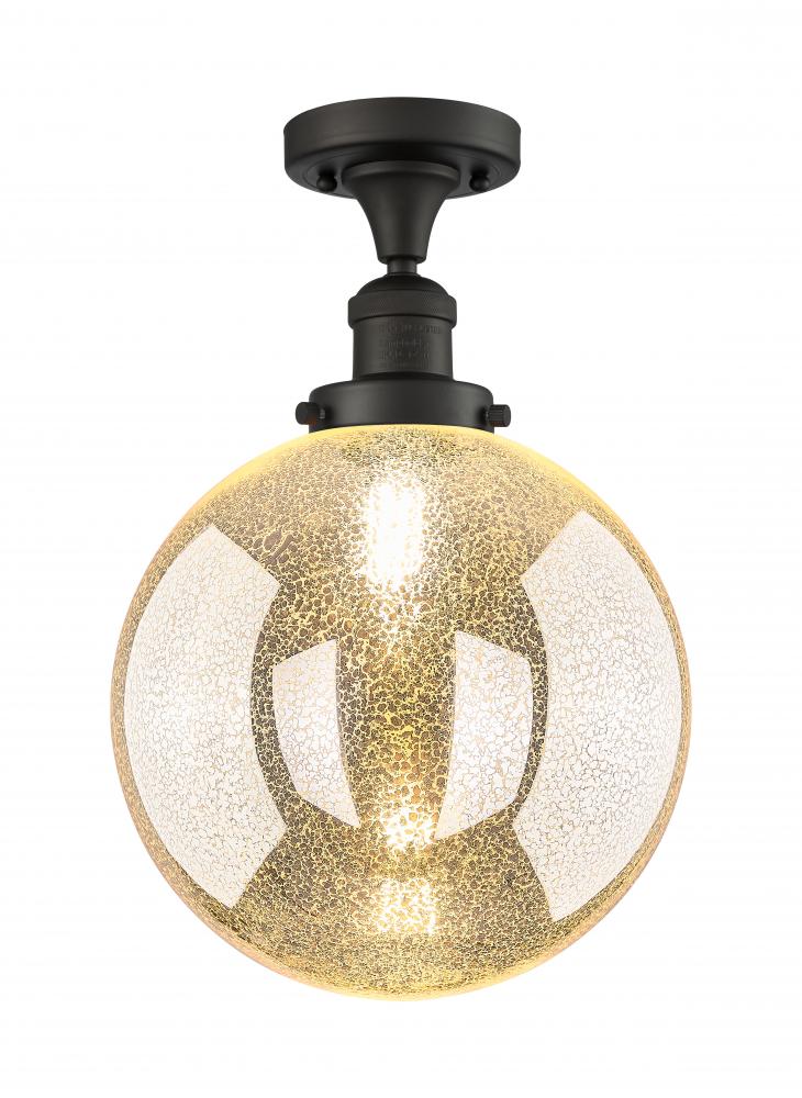 Beacon - 1 Light - 10 inch - Oil Rubbed Bronze - Semi-Flush Mount