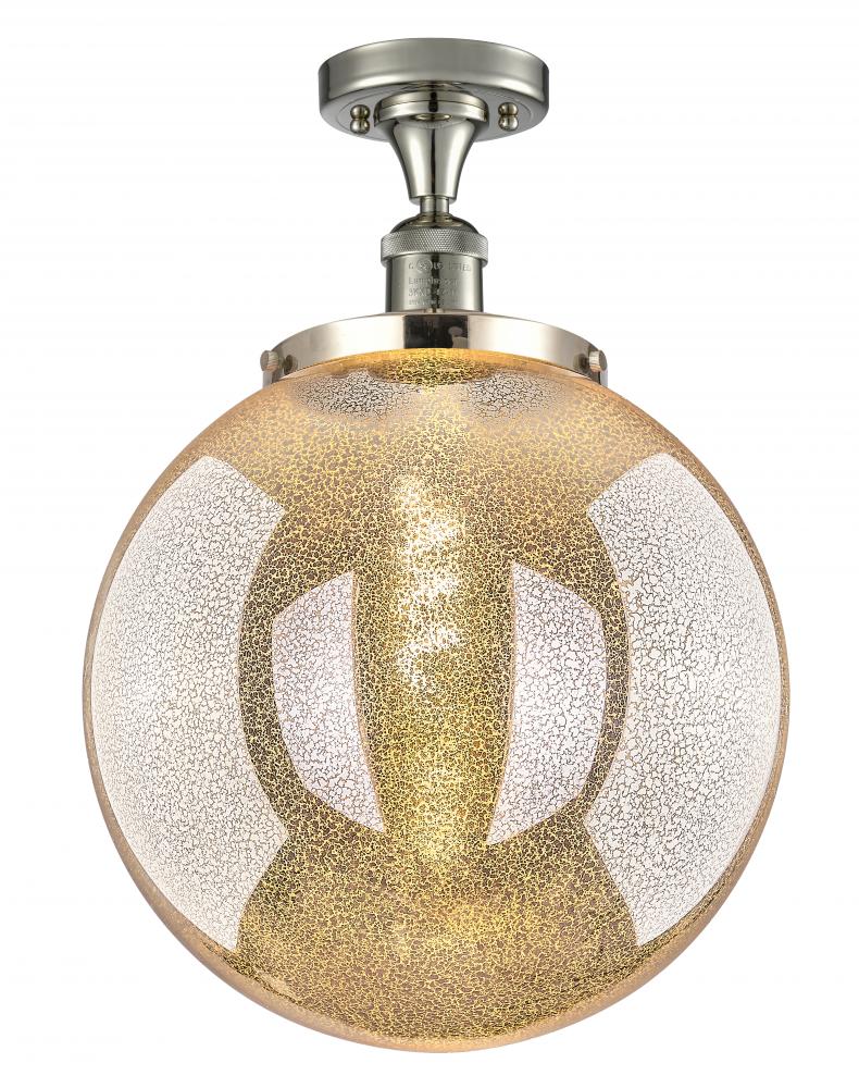 Beacon - 1 Light - 14 inch - Polished Nickel - Semi-Flush Mount