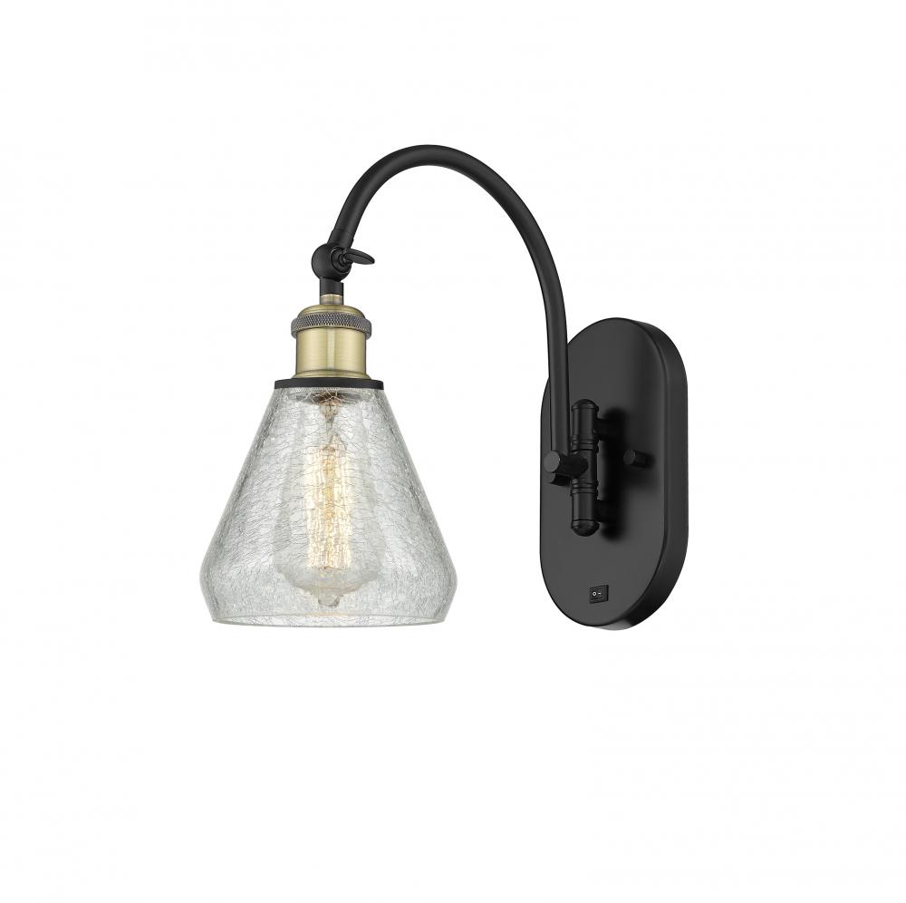 Conesus - 1 Light - 6 inch - Black Antique Brass - Adjustable Swing Arm