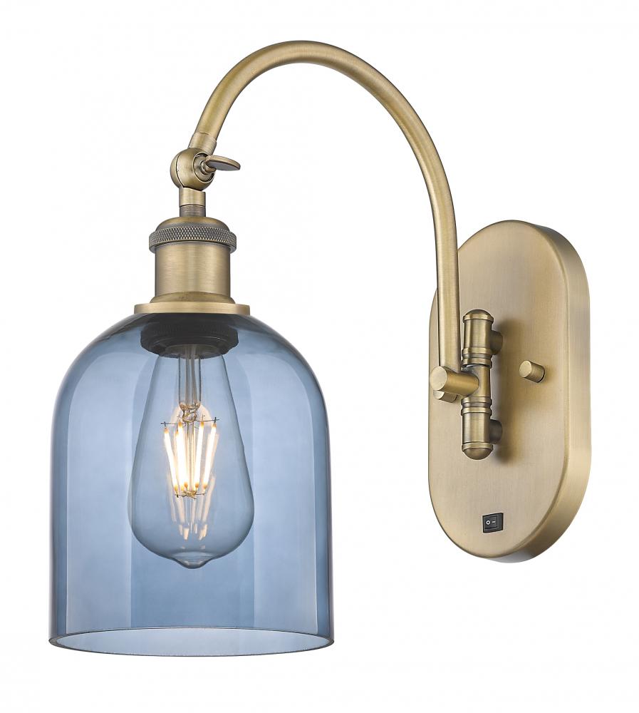 Bella - 1 Light - 6 inch - Brushed Brass - Adjustable Swing Arm