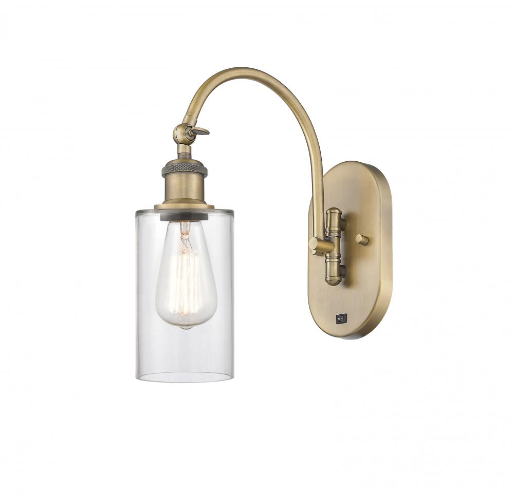 Clymer - 1 Light - 4 inch - Brushed Brass - Adjustable Swing Arm