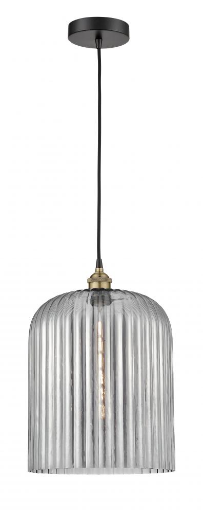 Bridal Veil - 1 Light - 5 inch - Black Antique Brass - Cord hung - Mini Pendant