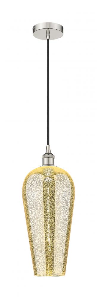 Chelsea - 1 Light - 8 inch - Polished Nickel - Cord hung - Mini Pendant