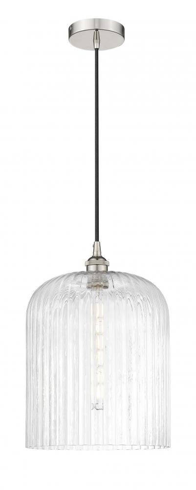 Bridal Veil - 1 Light - 5 inch - Polished Nickel - Cord hung - Mini Pendant