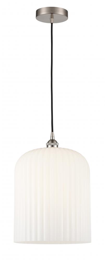 Bridal Veil - 1 Light - 5 inch - Brushed Satin Nickel - Cord hung - Mini Pendant