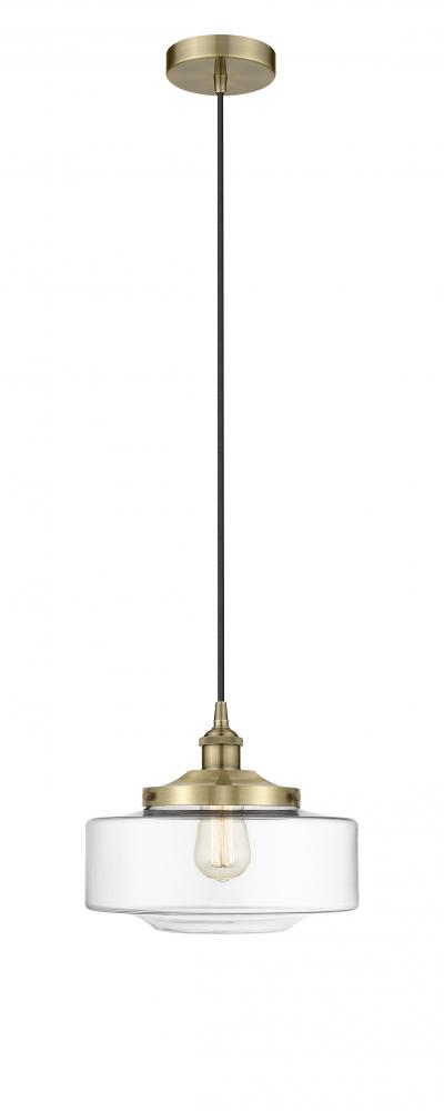 Bridgeton - 1 Light - 12 inch - Antique Brass - Mini Pendant