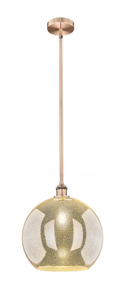 Athens - 1 Light - 14 inch - Antique Copper - Stem hung - Pendant