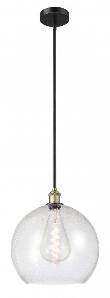 Athens - 1 Light - 14 inch - Black Antique Brass - Stem hung - Pendant