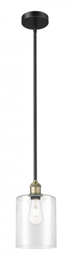 Paladin - 1 Light - 7 inch - Black Antique Brass - Stem hung - Mini Pendant