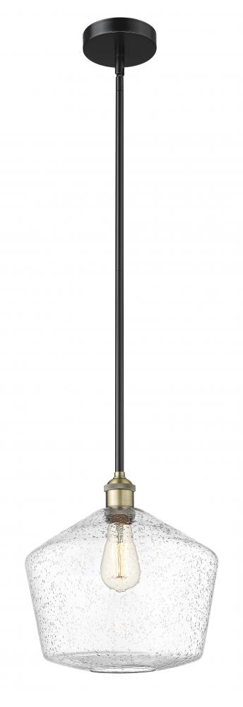 Cindyrella - 1 Light - 12 inch - Black Antique Brass - Stem hung - Mini Pendant