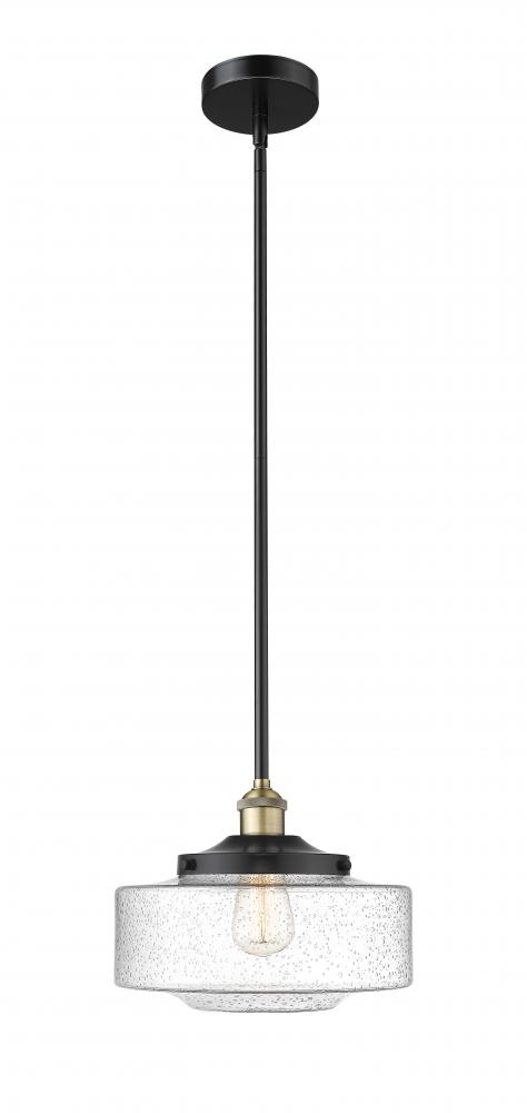 Bridgeton - 1 Light - 12 inch - Black Antique Brass - Stem Hung - Mini Pendant