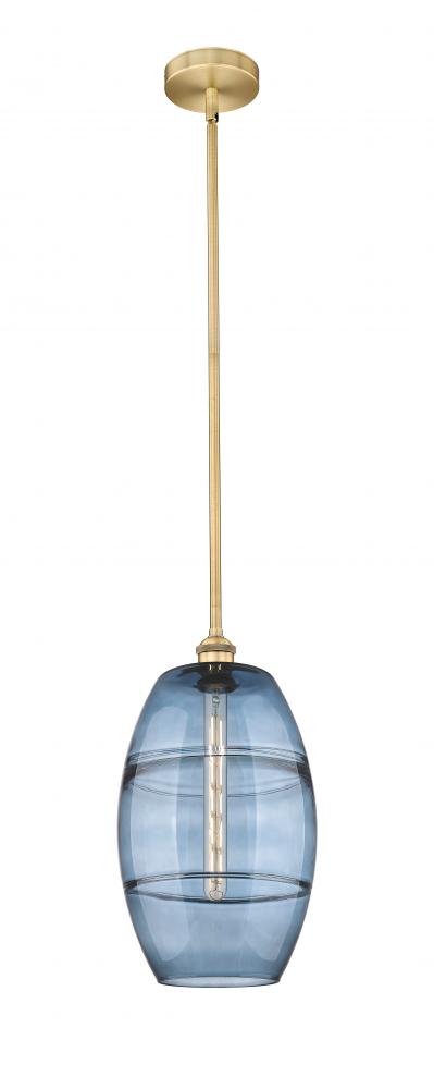 Vaz - 1 Light - 10 inch - Brushed Brass - Stem hung - Mini Pendant