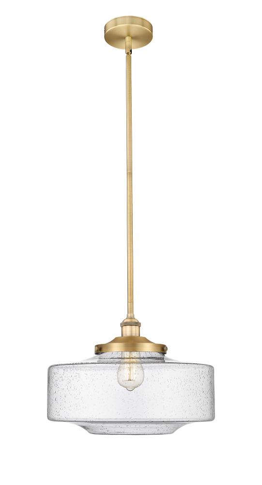 Bridgeton - 1 Light - 16 inch - Brushed Brass - Stem Hung - Mini Pendant