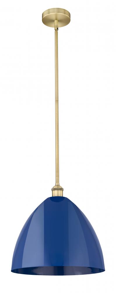 Plymouth - 1 Light - 16 inch - Brushed Brass - Cord hung - Mini Pendant