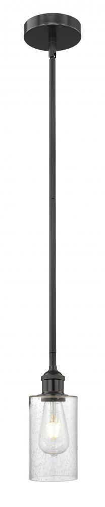 Clymer - 1 Light - 4 inch - Matte Black - Stem hung - Mini Pendant