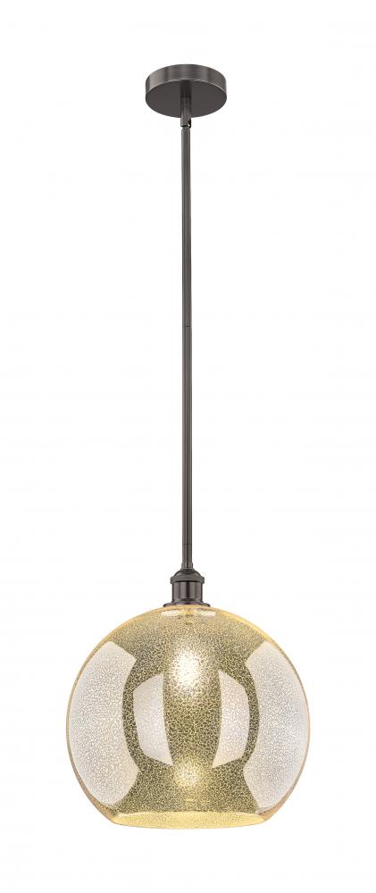 Athens - 1 Light - 14 inch - Oil Rubbed Bronze - Stem hung - Pendant