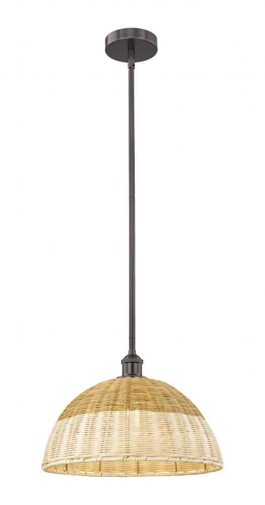 Bristol Natural II - 1 Light - 16 inch - Oil Rubbed Bronze - Stem hung - Mini Pendant