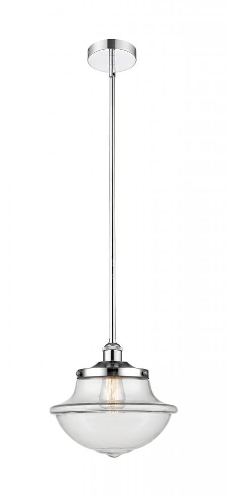 Oxford - 1 Light - 12 inch - Polished Chrome - Stem hung - Mini Pendant