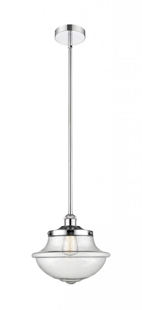 Oxford - 1 Light - 12 inch - Polished Chrome - Stem hung - Mini Pendant