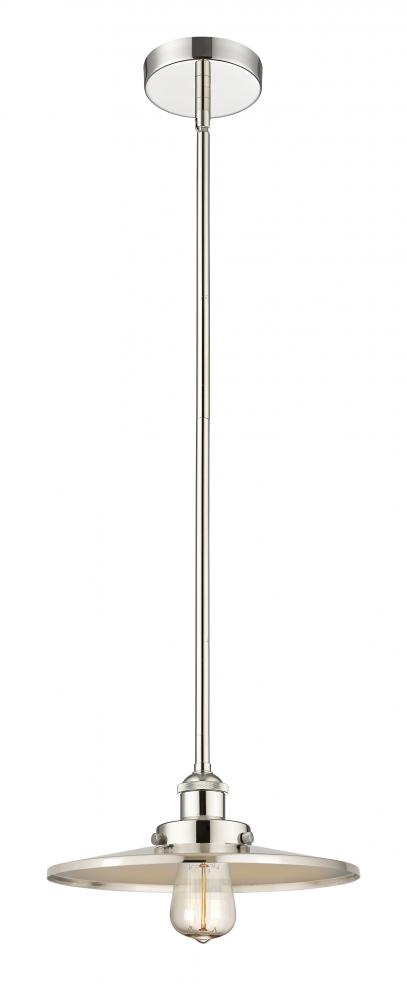 Appalachian - 1 Light - 12 inch - Polished Nickel - Stem hung - Mini Pendant