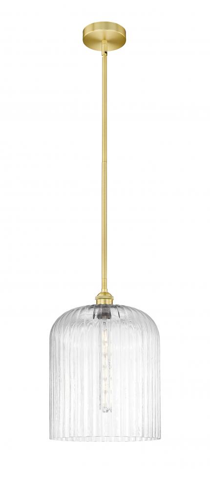 Bridal Veil - 1 Light - 5 inch - Satin Gold - Stem hung - Mini Pendant