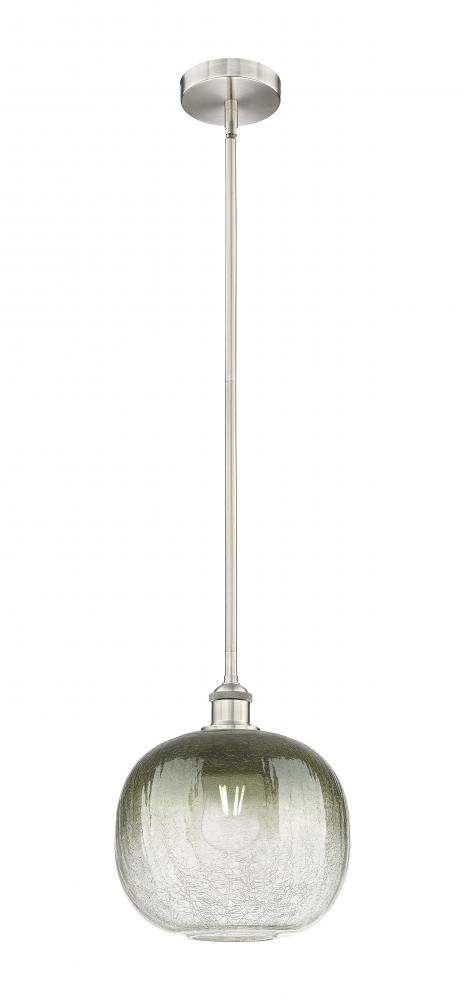 Brookhaven Sphere - 1 Light - 11 inch - Brushed Satin Nickel - Stem hung - Mini Pendant