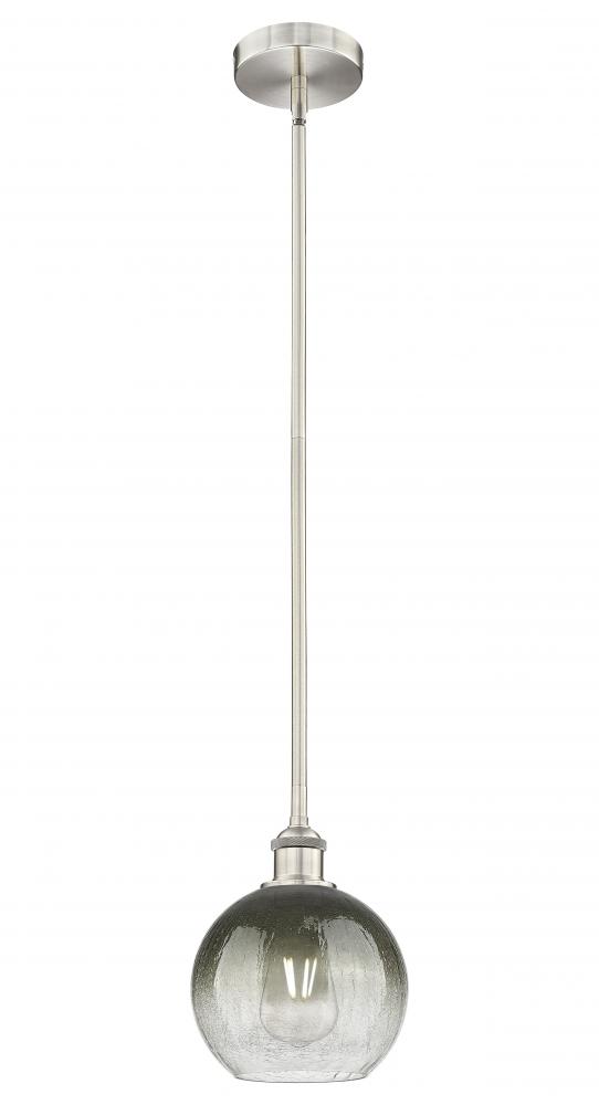 Brookhaven Globe - 1 Light - 8 inch - Brushed Satin Nickel - Stem hung - Mini Pendant
