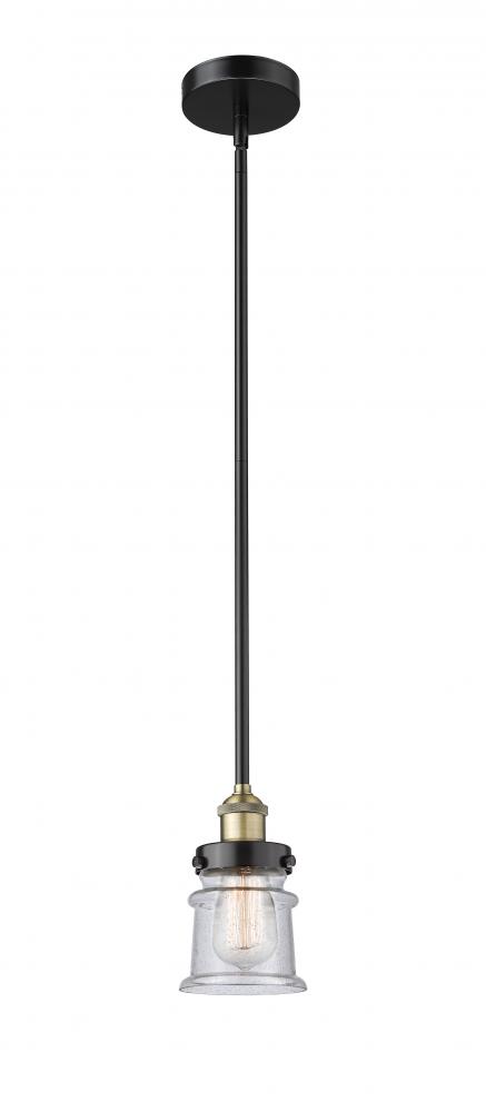 Canton - 1 Light - 5 inch - Black Antique Brass - Stem hung - Mini Pendant