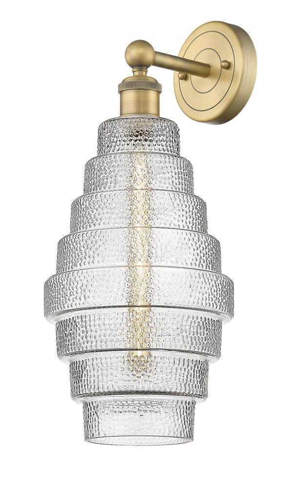 Cascade - 1 Light - 8 inch - Brushed Brass - Sconce