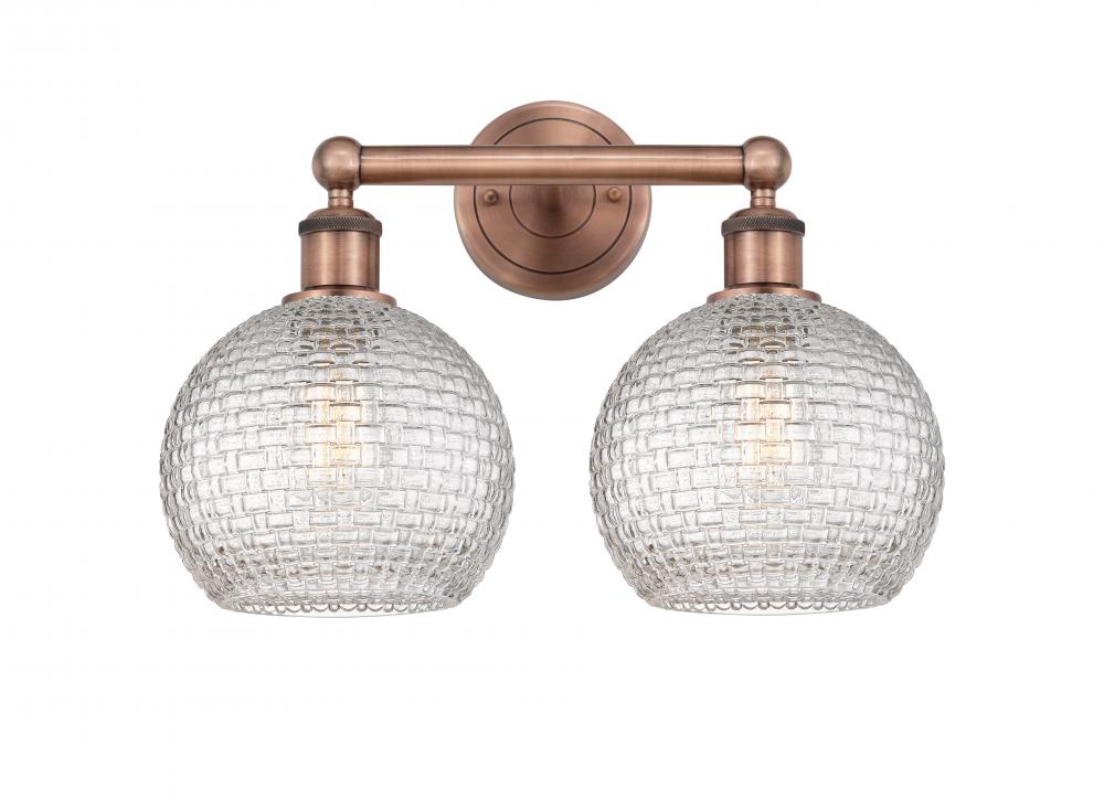 Athens - 2 Light - 17 inch - Antique Copper - Bath Vanity Light