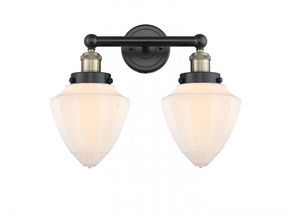 Bullet - 2 Light - 15 inch - Black Antique Brass - Bath Vanity Light