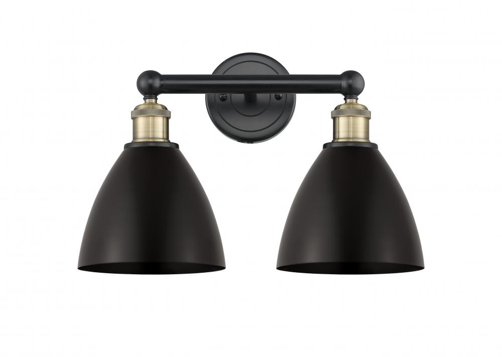 Bristol - 2 Light - 17 inch - Black Antique Brass - Bath Vanity Light