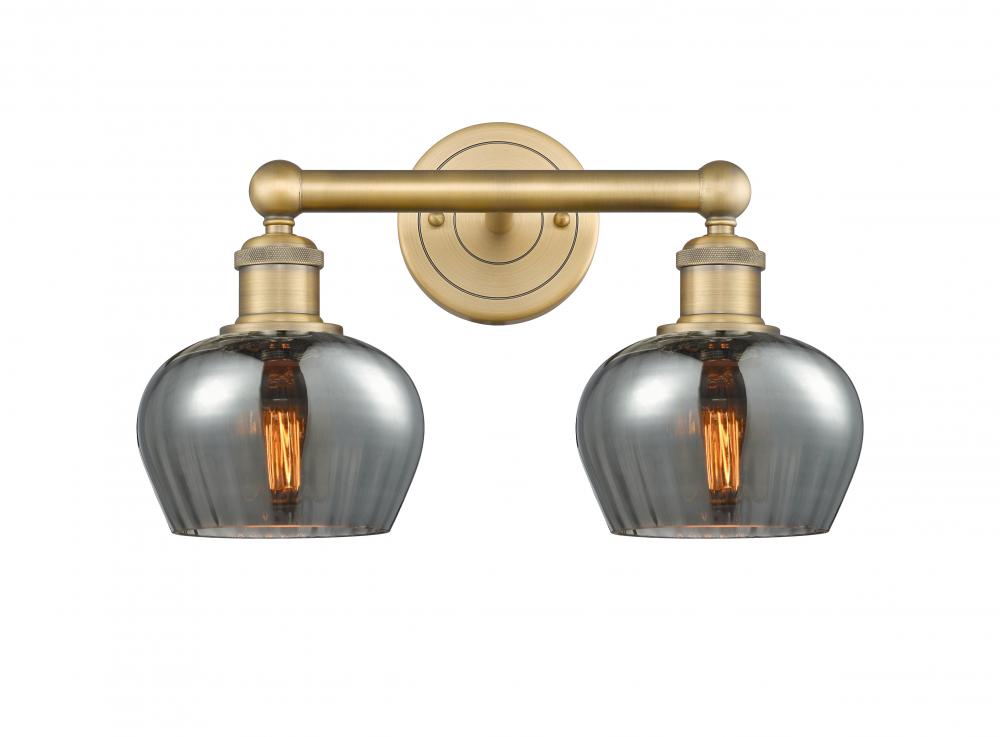 Fenton - 2 Light - 16 inch - Brushed Brass - Bath Vanity Light