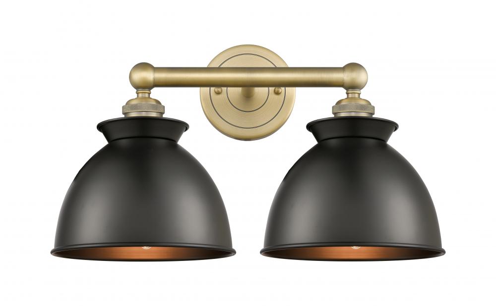 Adirondack - 2 Light - 17 inch - Brushed Brass - Bath Vanity Light