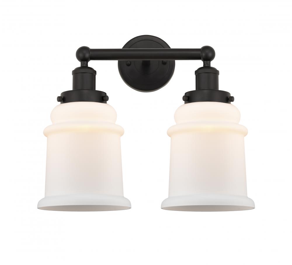 Canton - 2 Light - 15 inch - Oil Rubbed Bronze - Bath Vanity Light