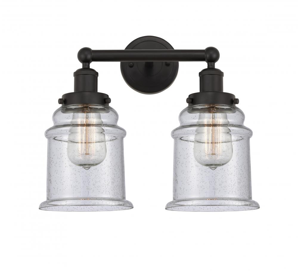 Canton - 2 Light - 15 inch - Oil Rubbed Bronze - Bath Vanity Light